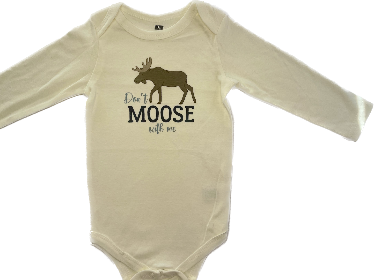 Body Manga larga beige bufalo moose 9-12 meses
